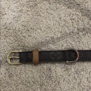 USED Louis Vuitton dog collar and leash